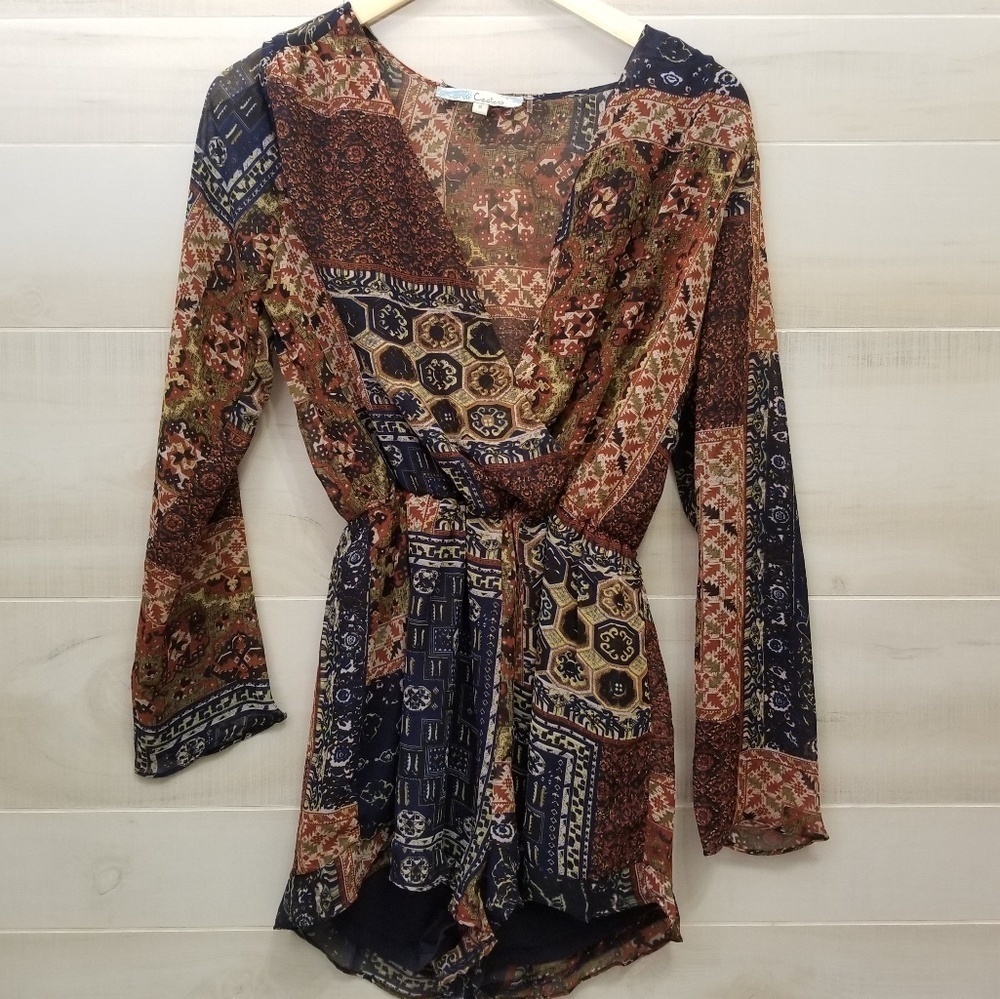 Cecico Multicolor Patchwork Romper